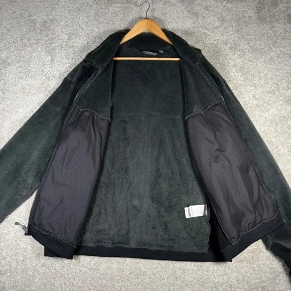 Mountain Hardwear Men's XXL Fleece Jacket Full Zip Dark Gray Polartec Outdoor - Picture 10 of 10